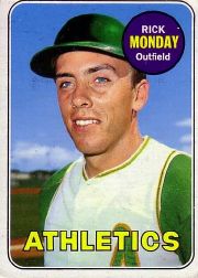 1969 Topps Baseball Cards      105     Rick Monday